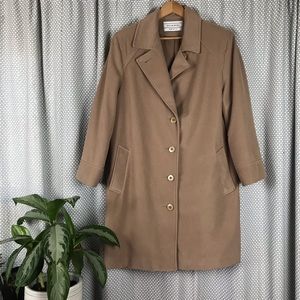Juli de Roma Vintage Camel Tan Peacoat 12